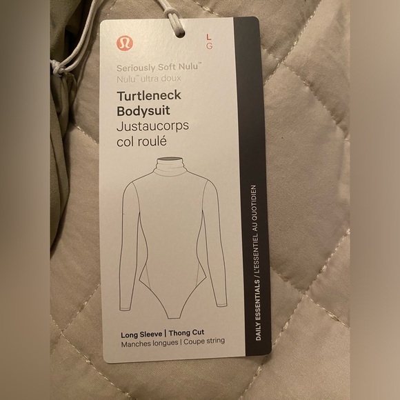 Large Lululemon bodysuit tan - Picture 2 of 3